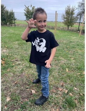 T-shirt Kid's AF CUSTOM - Noir